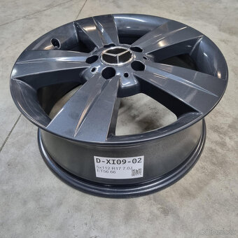 Hliníkové Mercedes disky 5x112 R17 7J ET56 - 3