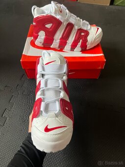 Nike Uptempo Cervene/Biele - 3