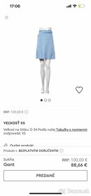 Gant modrá saténová sukňa - 3