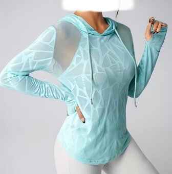 mentolová mikina M - 3