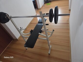 Lavička + činky - 3