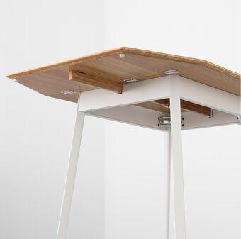 Rozkladací kuchynský stôl IKEA s doskou z bambusu - 3