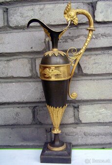 Starožitná karafa džbán bronz Empire Rusko okolo roku 1820 - 3