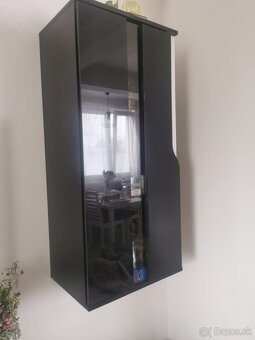 Obývacia stena čierna Leskla - 3