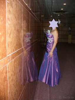 fialove spolocenske saty - 3