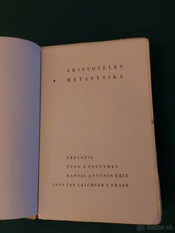 ARISTOTELES - METAFYZIKA, vydané v roku 1946 - 3