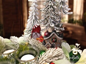 Červený adventný svietnik - 3