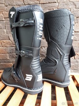 Čižmy topánky SHOT mx čierne - 3