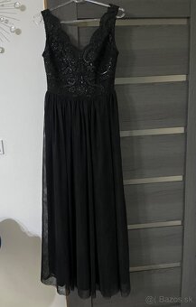 Čierne spoločenské šaty 40/M - 3