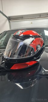 Prilba AGV K6 Hyphen Black Red White - 3