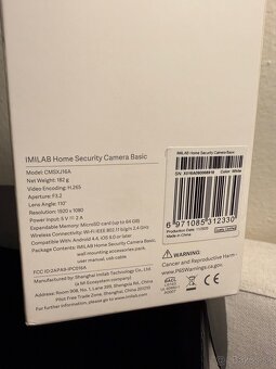 Bezpecnostna kamera IMILAB Home Security Camera Basic WiFi - 3