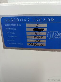trezor nábytkový TLA 7 dvojzámkový - 3