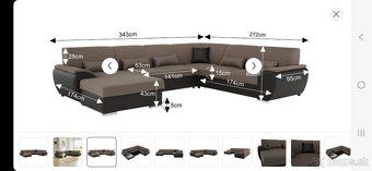 Sedacia suprava v tvare ,,U" Emily - 3