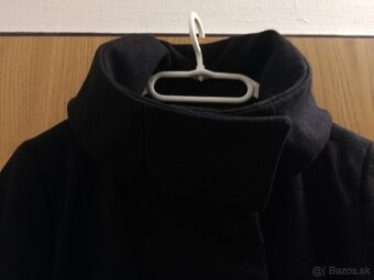Dámsky čierny kabát, veľkosť 40 AKO NOVÝ - 3