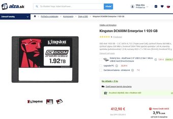 2,5" Kingston DC600M Enterprise 1/2/4 TB - Extrémna životno - 3