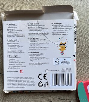 Drevené puzzle Kuniboo vláčik za 2eur - 3