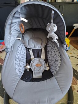 Kinderkraft lehátko 2v1 dark grey - 3