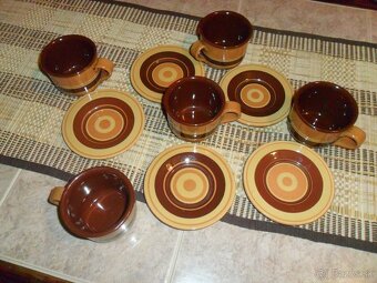 keramická kávová, čajová sada - 3