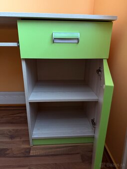 Detský písací stôl - Lorento zelený - 3