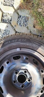 Predám disky 5x100 + pneu 185/60 R14 82H - 3