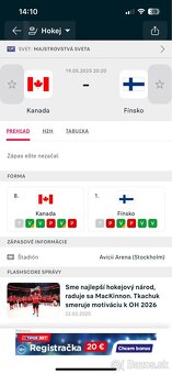 Kanada - Fínsko IIHF 2025 - 3