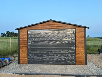 Plechová garáž 4×6 m – moderný dizajn - 3