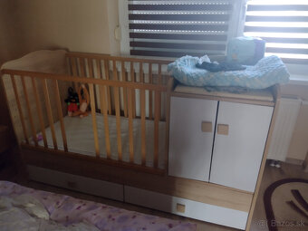 Detská postielka s prebalovacim pultom - 3