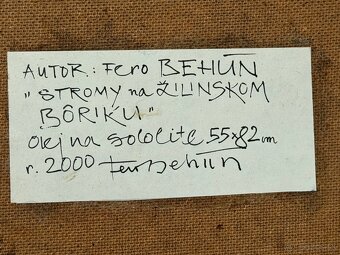 Originál olejomaľba - František Behúň-signovane - 3