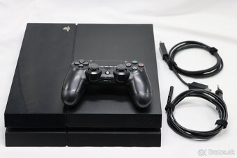 PS4 FAT CUH-1116A 500GB + ovládač + káble - 3