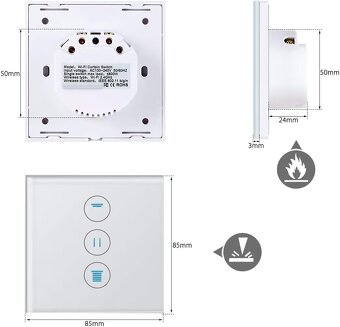 Smart home ovládač na rolety zaluzie wifi - 3