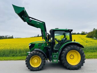John Deere 6130R + celny nakladac Quicke - 3