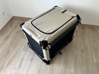 Maelson skladacia prepravka čierno/béžová 82 cm - 3