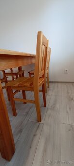 Stôl a stoličky borovica - 3