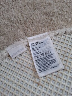 Detský vlnený koberec H&M v tvare obláčika, krémovej farby - 3