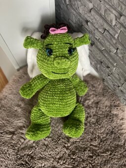 Ručne háčkovaná hračka shrek bábätko - Felícia💚 - 3