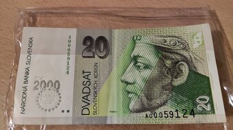 20 slovenskych korun bankovka - BiMillenium - 3