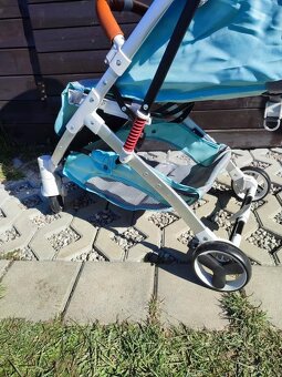 Nový sportovní kočárek (šedo-zelený) - 3