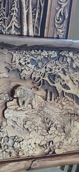 Drevený obraz 132×40cmhr.4 cm - 3