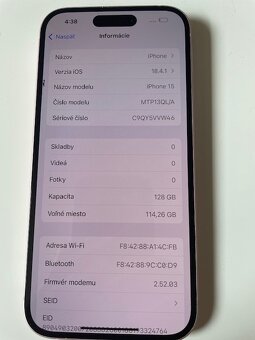Krásny Iphone 15 White 128GB - 3