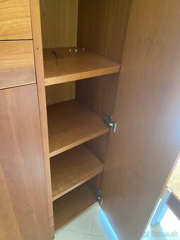 PriestrannaObyvacia stena čerešňa dýha 210x208x39 so svetlom - 3