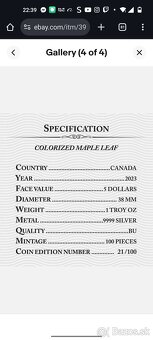 Canada Maple leaf minca - 3