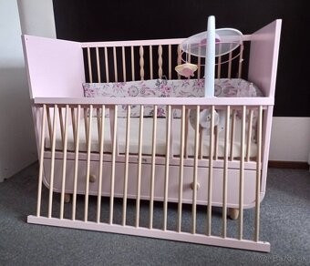 Postieľka IKEA myllra ružová - 3