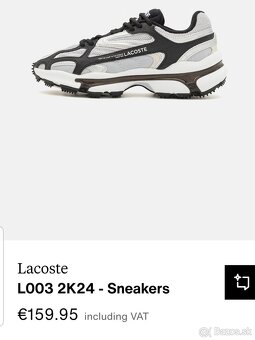 Lacoste L003 2K24 Textile sneakers, grey, 47SFA0012 - 3