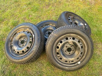Plechove disky 5x100 r15 skoda +zimne pneu - 3