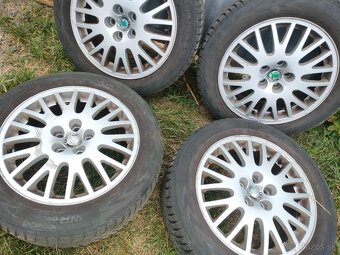 ❄️4ks alu disky orig. Škoda 5x100 r16 pneu 5mm 205/55 r16 - 3