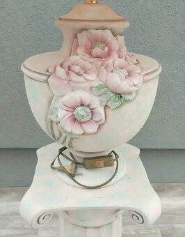 Lampa keramická na stĺpe. - 3