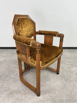 Secesné sedenie sofa + 2 kreslá - 3