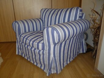 Sedacka 3miestna a kreslo IKEA - 3