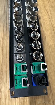 2U Patch panel s 32x dierami a rôzne Neutrik konektory - 3