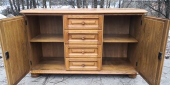 Rustikálna masivná komoda - 3